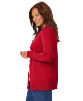 Plus Size Within Perfect Long-Sleeve Cardigan