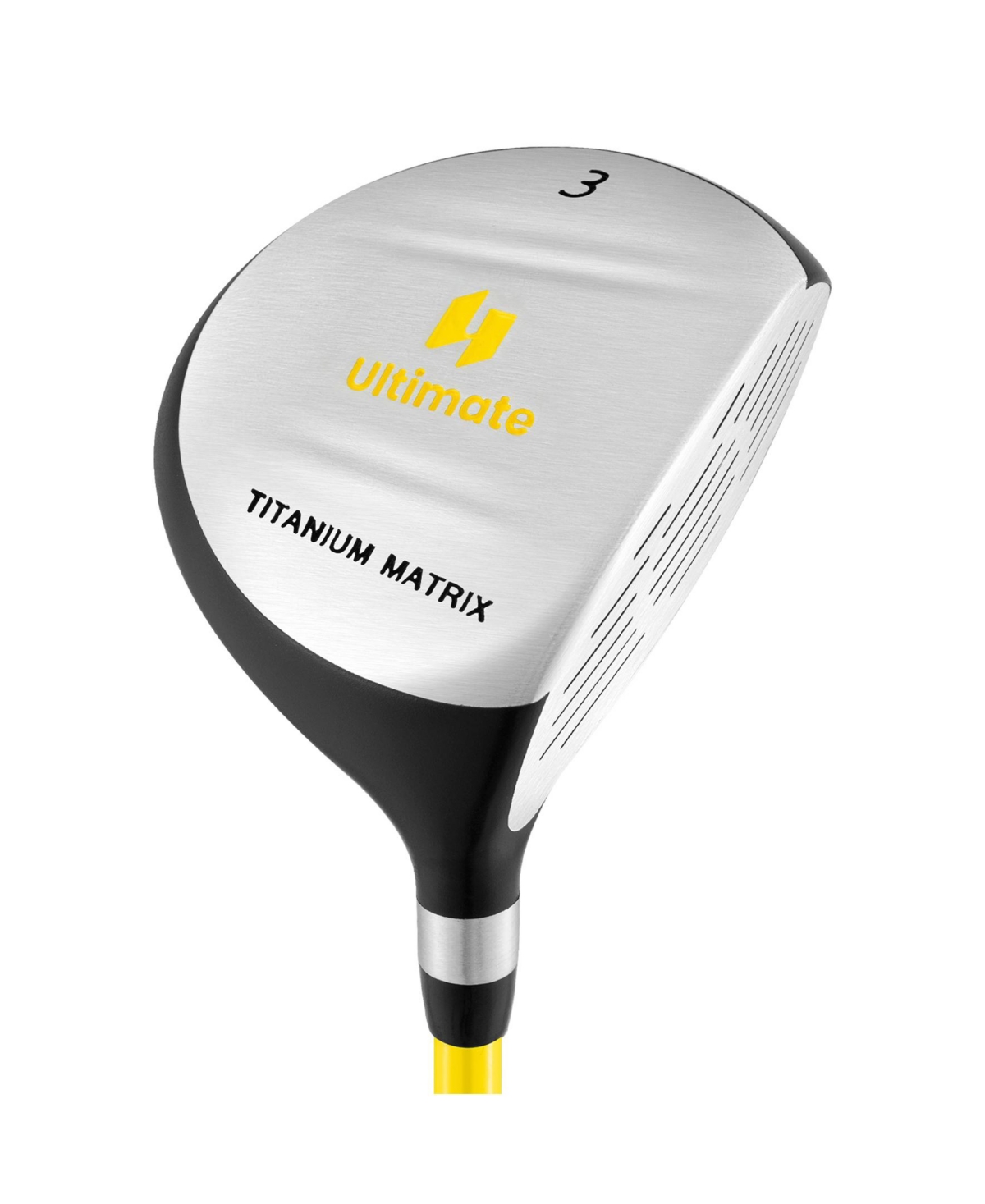 Sugift 34 Inch 165CC Junior #3 Fairway Wood Golf Club with Fiberglass Shaft for Kids Ages 8-10