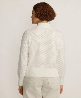 Women's Drifter Floatback Jacquard Quarter Zip Sweater
