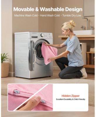 Convertible Kids Sofa with Armrests, Folds into Lounger for Kids Room