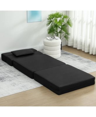 Folding Sofa Bed, Sleeper Chair with Pillow