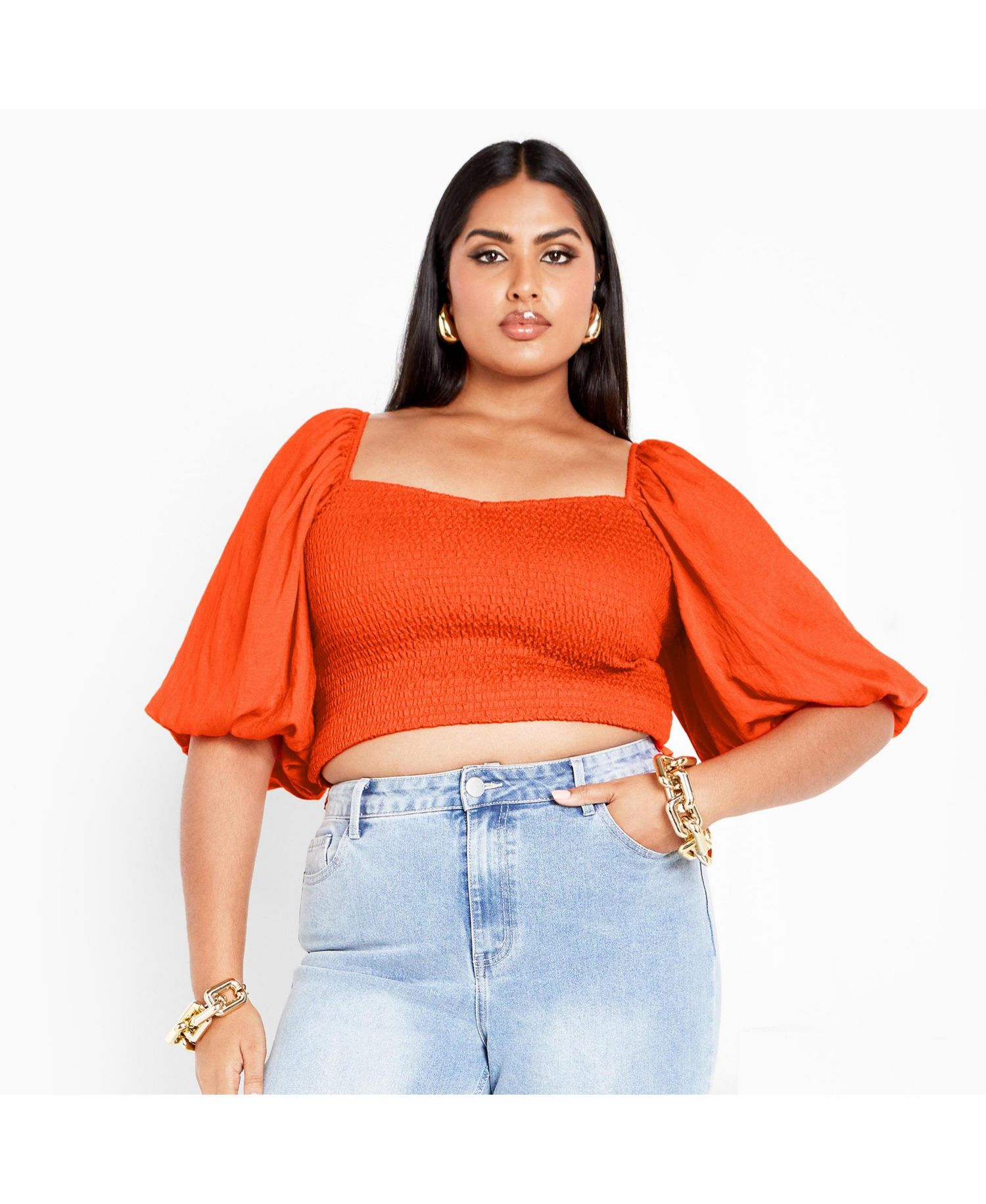 Plus Size Poppie Print Top