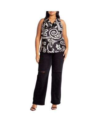 Plus Size Perri Print Top