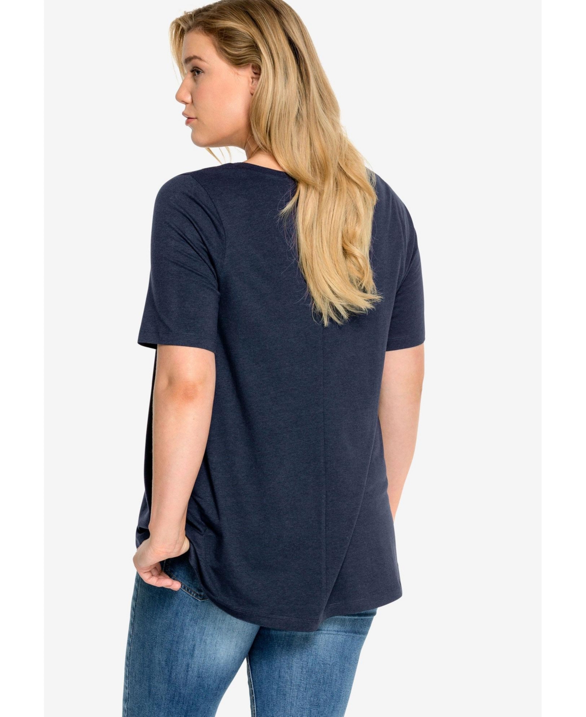 ellos Women's V-Neck A-Line Tunic