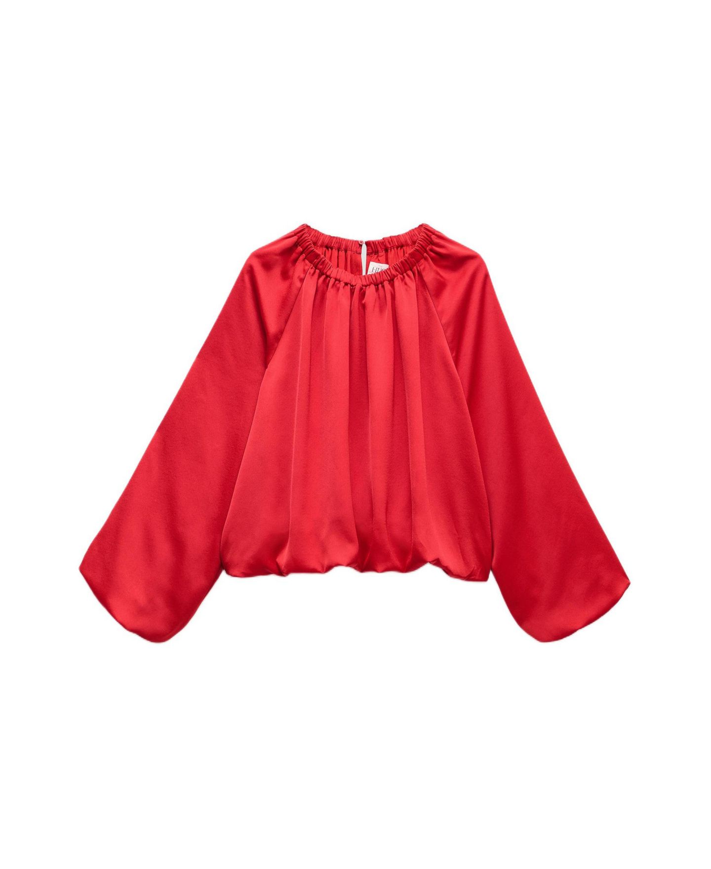 Женский топ Hush Satin Bubble Hem, цвет: Красный — фото 2