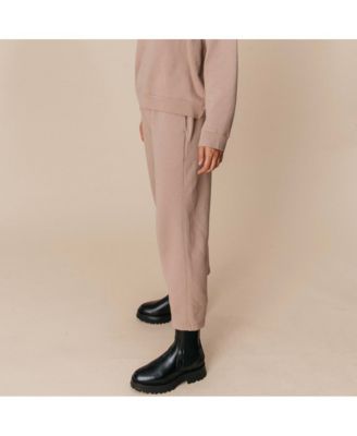 Women's Cotton Teddy Cropped Pant