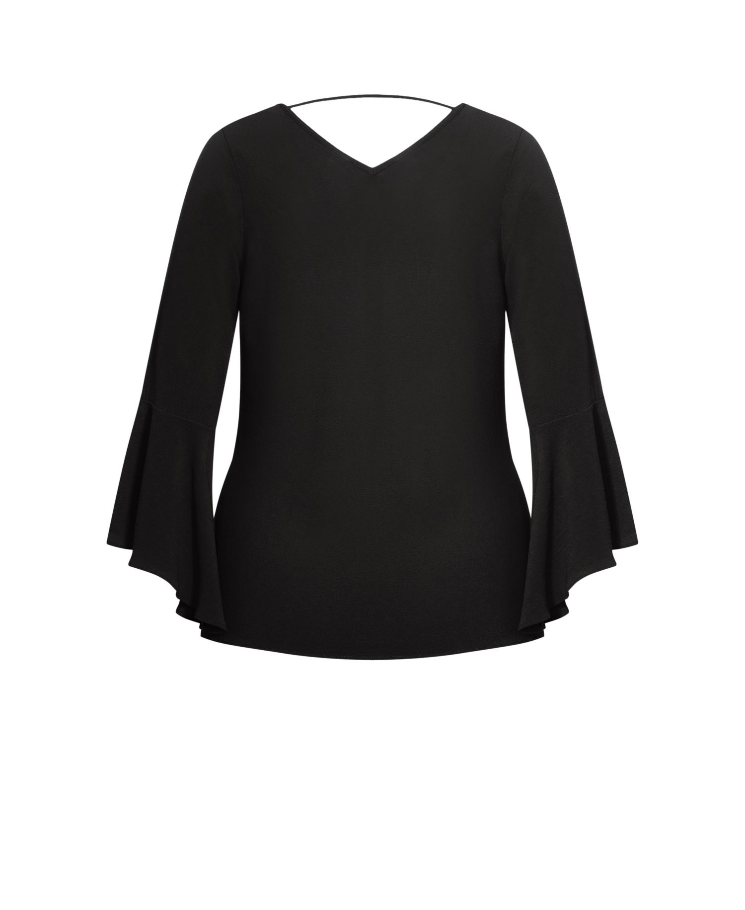 Plus Size Bell Sleeve Top