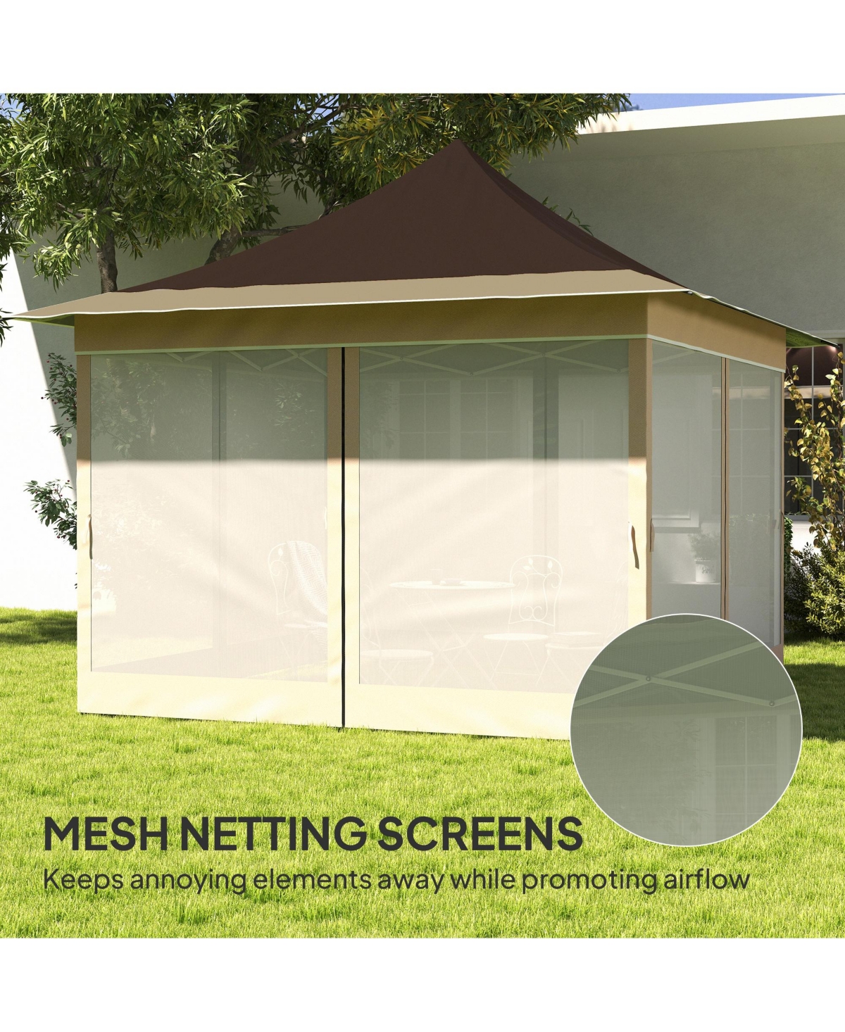 Outsunny 12 x ft. Pop Up Canopy Tent, Inst Shelter,
