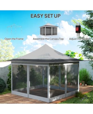 12 x 12 ft. Pop Up Canopy Tent, Inst Shelter,