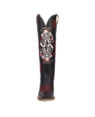 Women's Ace Of Spades Leather Boot
