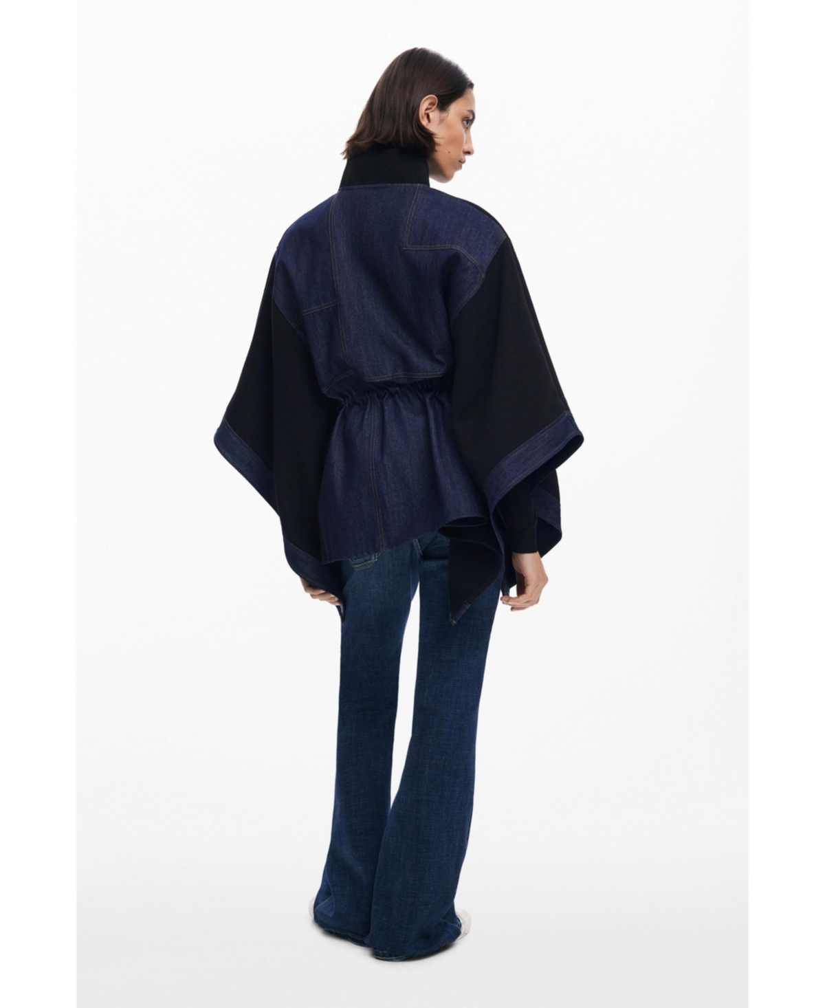 Desigual Women's Combined denim poncho