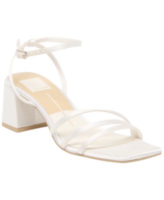 Women's Ysabel Strappy Ankle Wrap Block Heel Dress Sandals