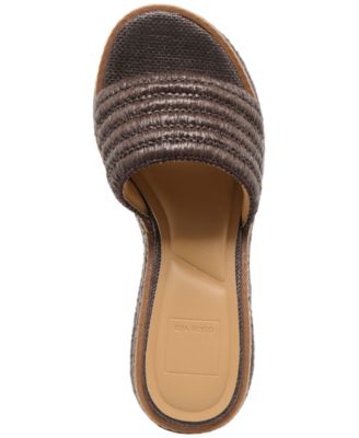 Women's Throne Platform Raffia Wedge Sandals