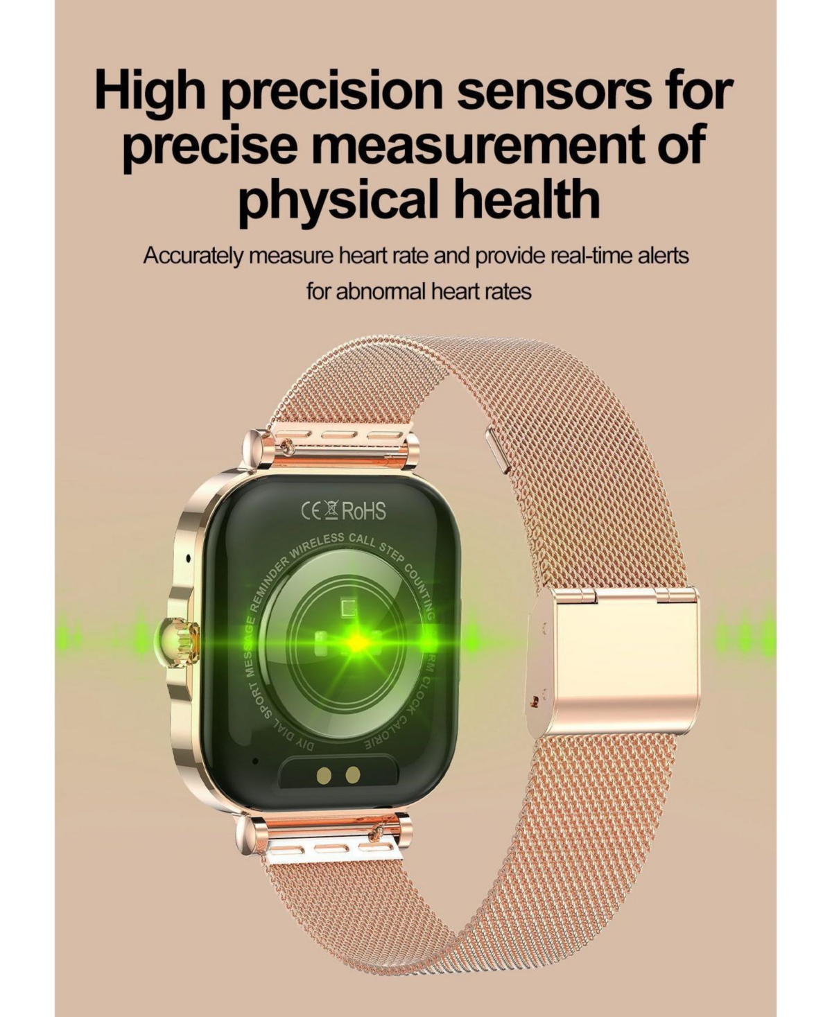 Ruxing Smart Women's 1.75" Watch with Bluetooth Calling and Health Monitoring