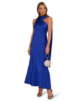 Women's Asymmetrical Neck Sleeveless Dress