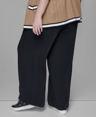 Women's Plus Size Wide Leg Pants