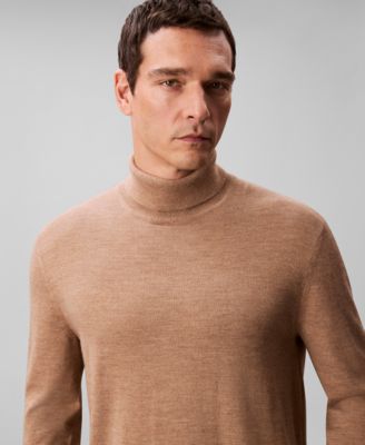 Men's Merino Wool Blend Turtleneck Sweater