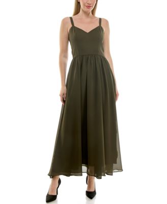 Women's Sleeveless Midi Dress with Cardigan Set