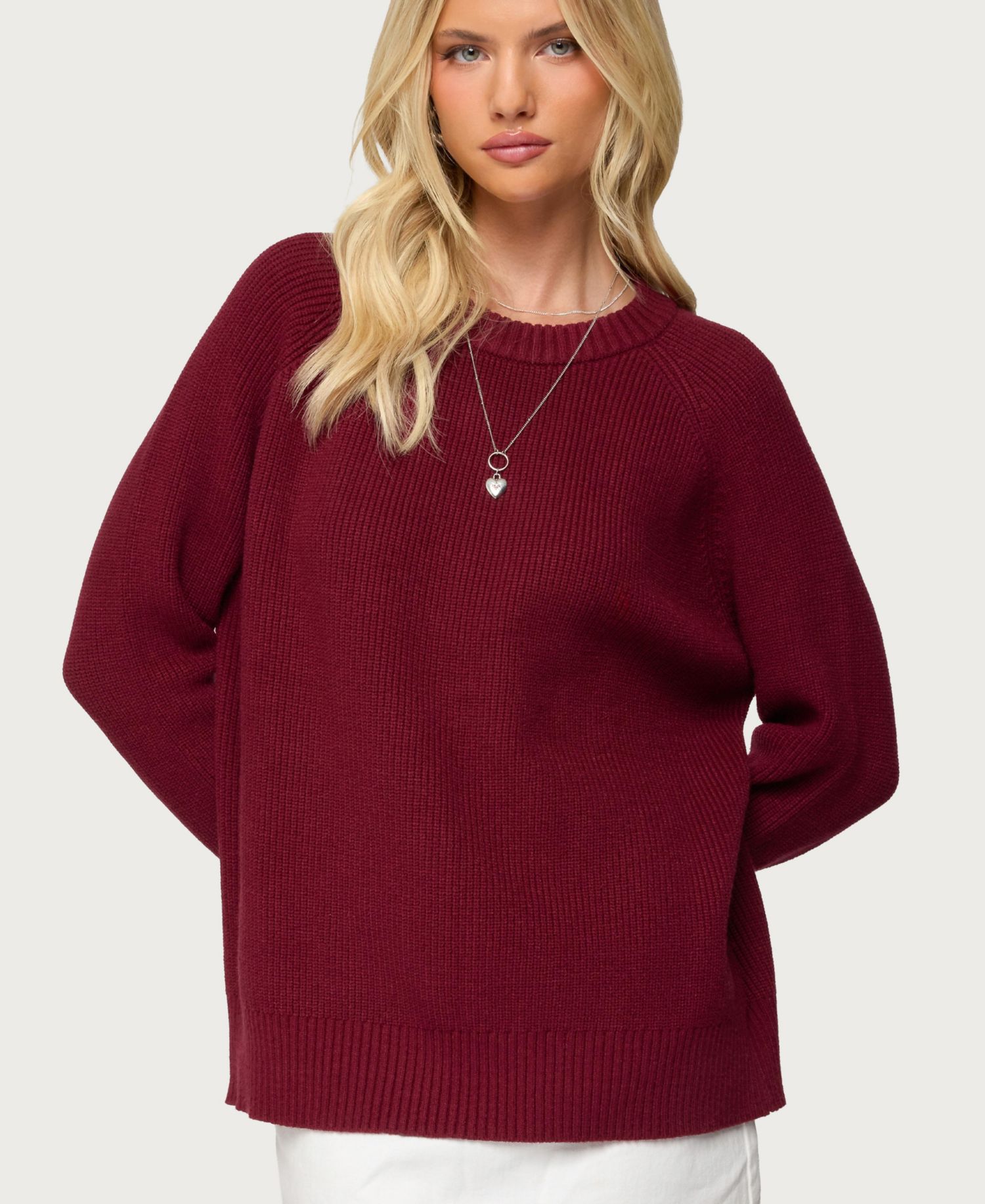 Women's Lavonne Oversized Knit Raglan Sweater