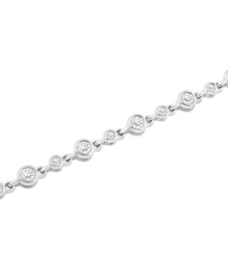 Diamond Bezel Tennis Bracelet (1 ct. t.w.) in 14k Gold or 14k White Gold