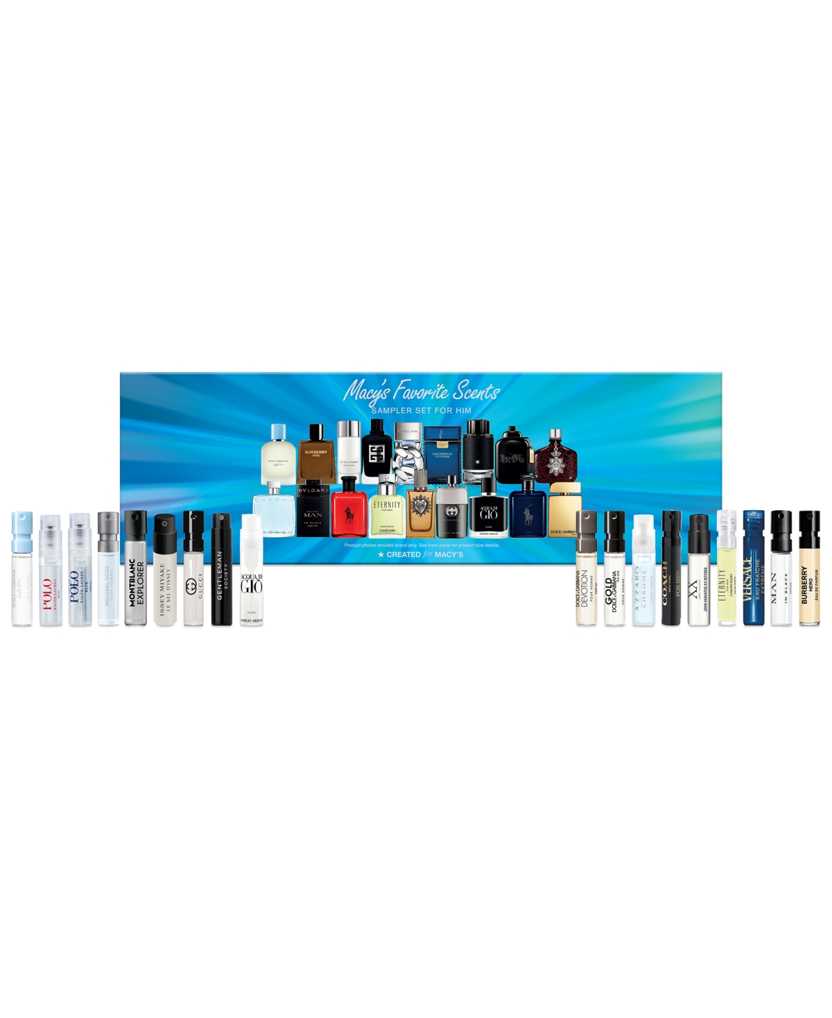 Created For Macy's 18-pc. Favorite Scents Sampler Set For Him In Transparent