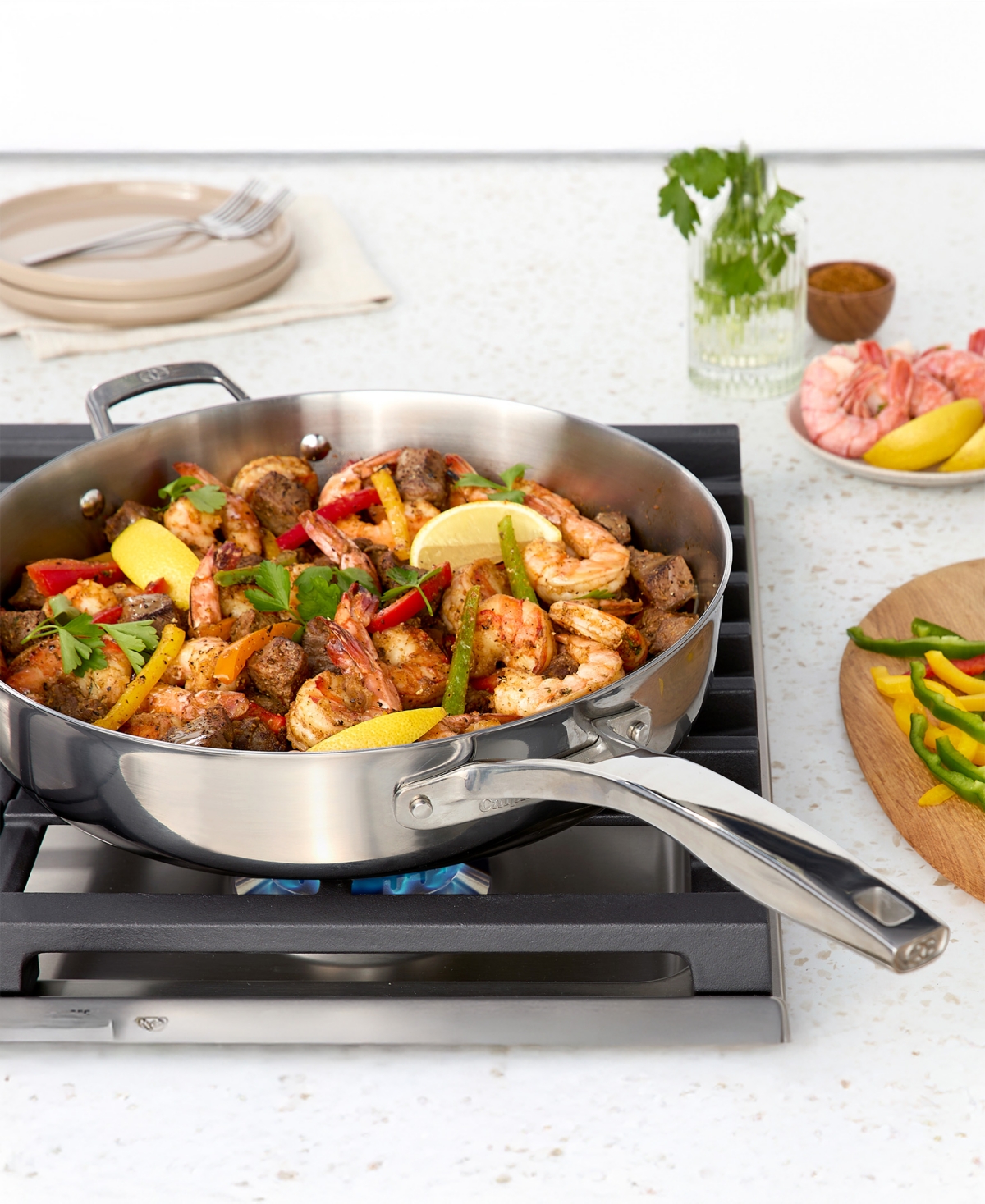 Calphalon Premier Stainless Steel -Piece Cookware Set