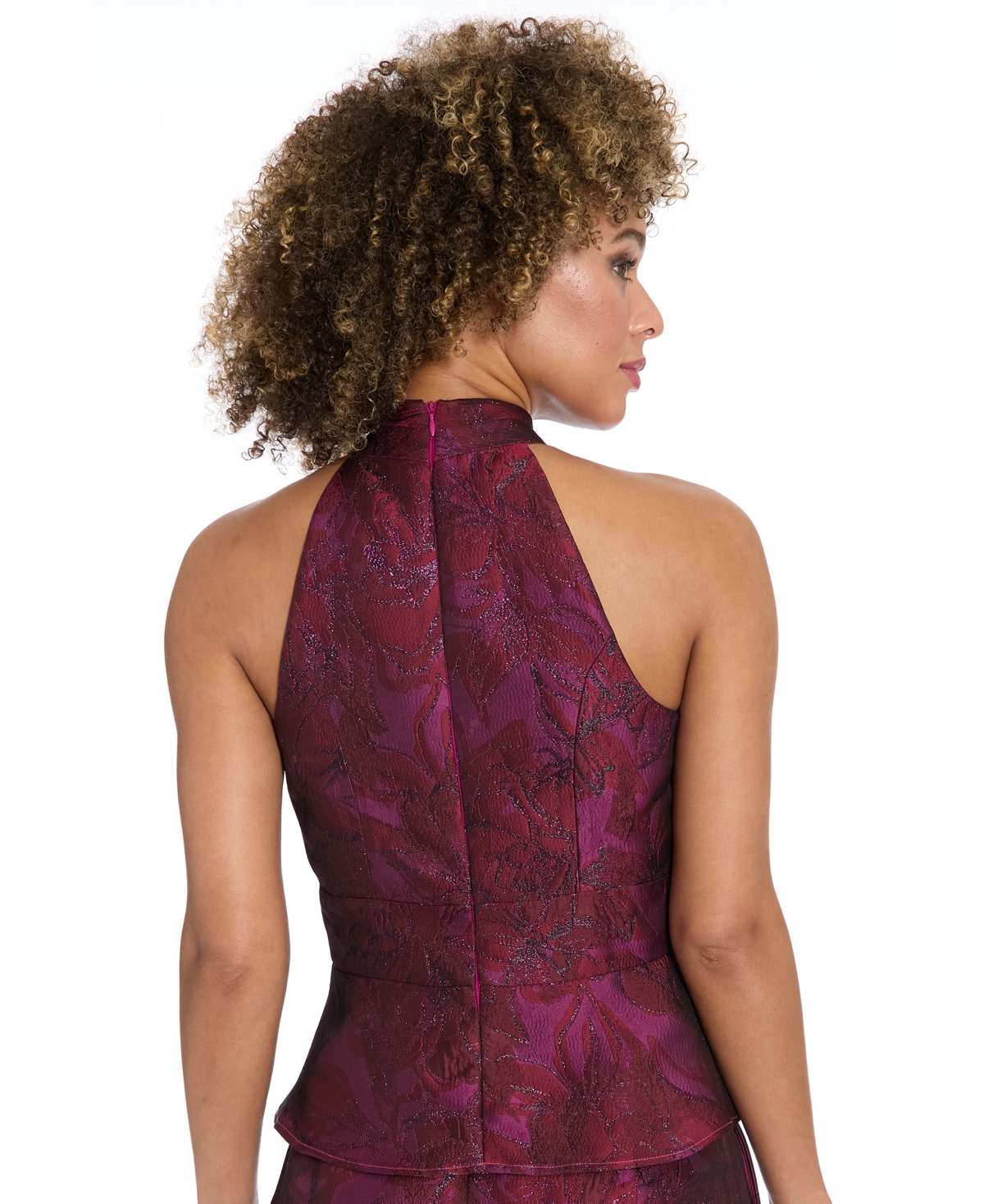 Muse Women's Halter Neck Top In Red