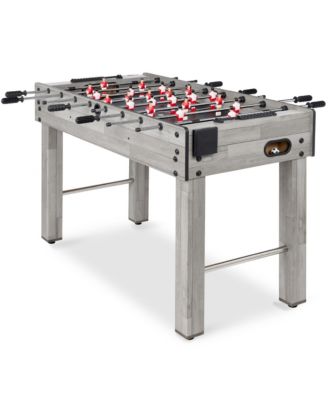 48in Competition Sized Foosball Table for Home, Game Room w/ 2 Balls, 2 Cup Holders