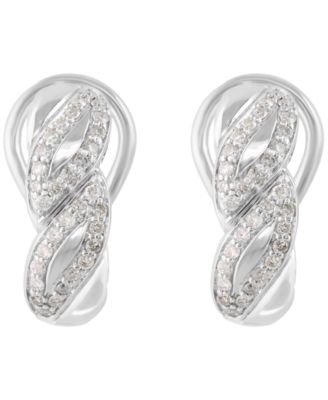 Diamond Earrings (3/8 ct. t.w.) in Sterling Silver