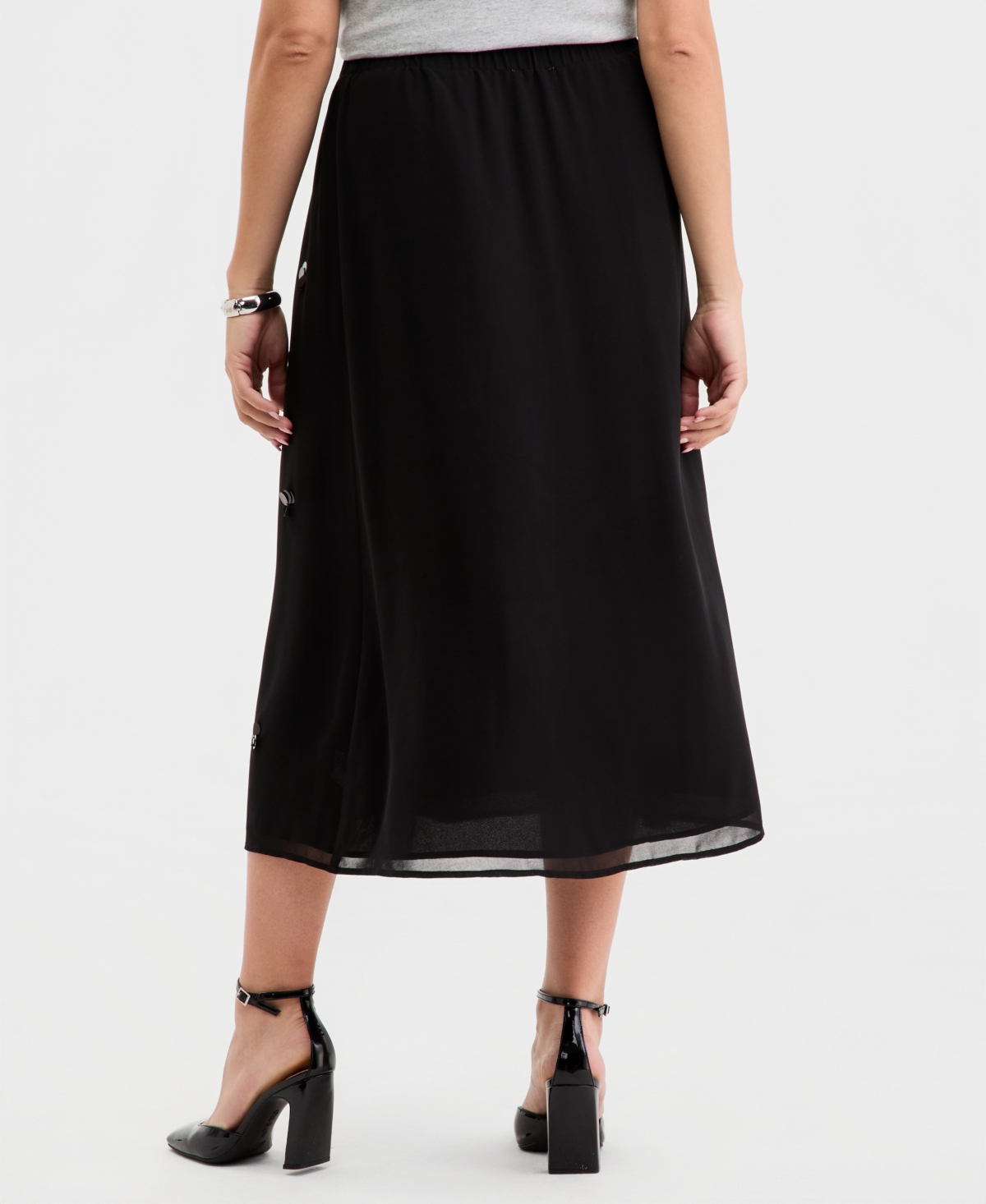 On 34th Women's Embellished Pull-On Midi Skirt, Macy's Exclusive