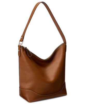 Large Smooth Leather Tasha Bucket Bag