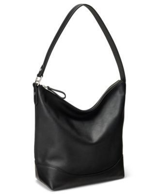 Large Smooth Leather Tasha Bucket Bag