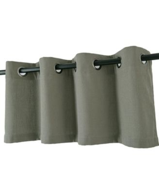 Oversized Grommet Top Window Valances - Aqua