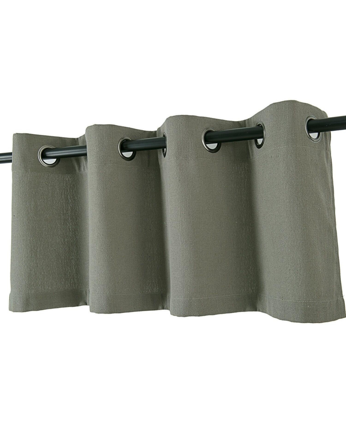 Kate Aurora Oversized Grommet Top Window Valances - Aqua