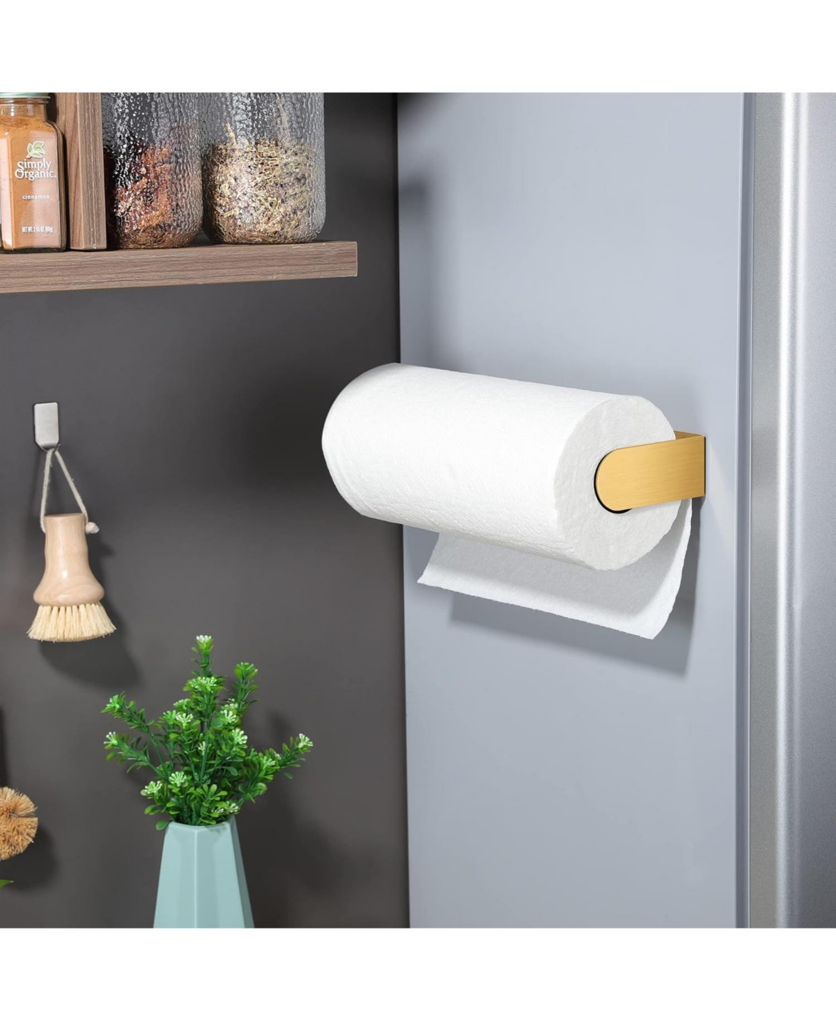 Adhesive Paper Towel Holder Under Cabinet