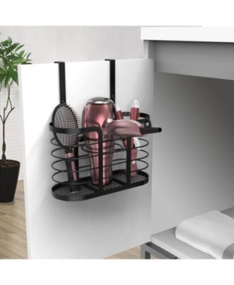 Hair Tool Organizer - Dryer Holder/Blow Holder Cabinet Door, Bathroom Care & Styling Tools Storage Basket for Dryer, Flat Irons, Curling Straighteners