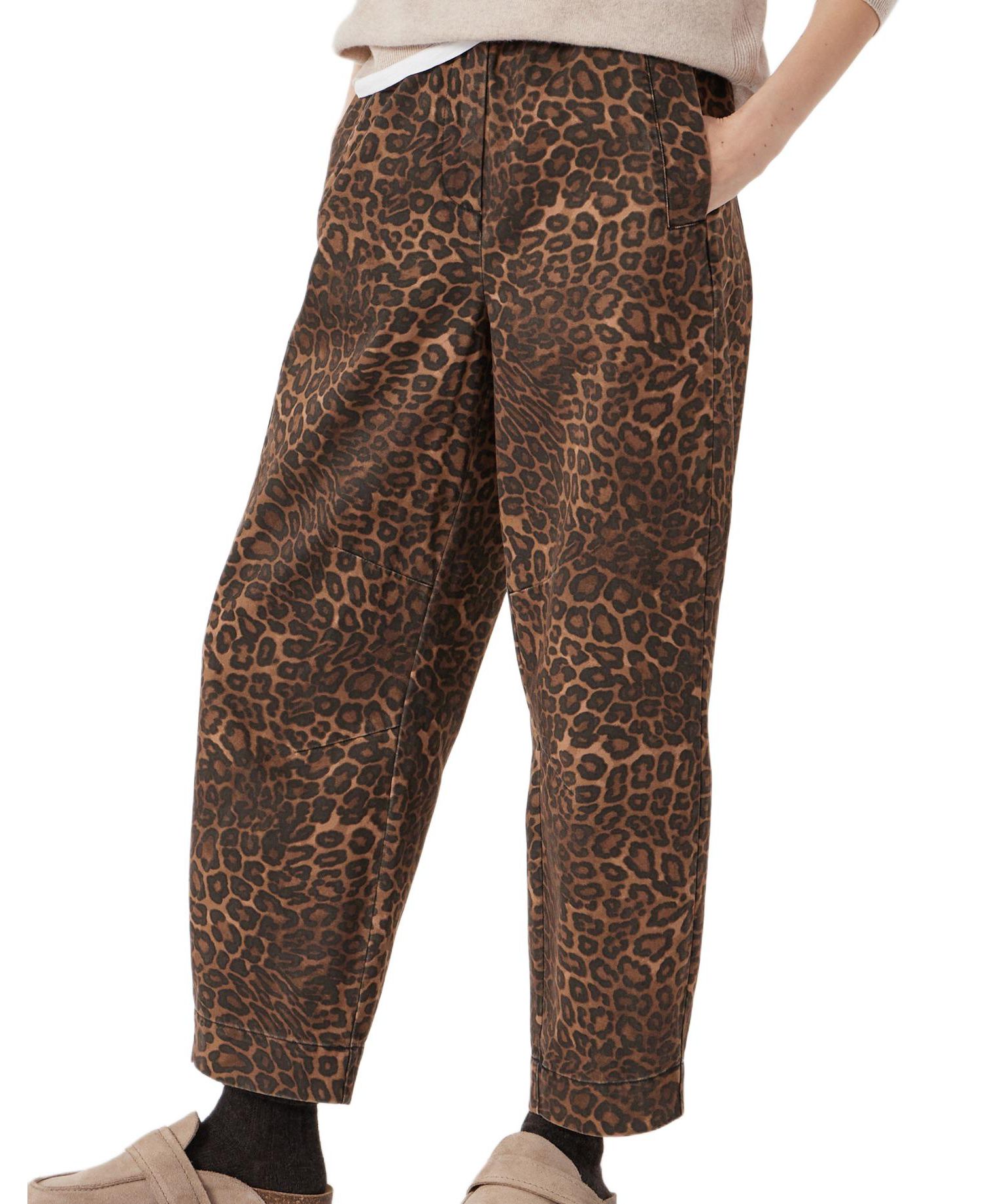 Women's Jack Barrel Leg Pull On Cotton Pants