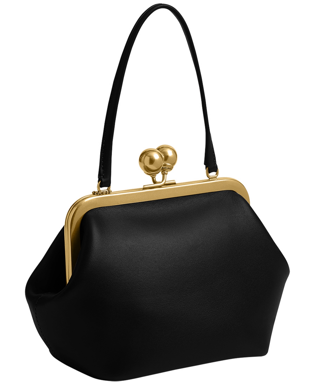 Coach Glovetanned Leather Kisslock Frame Bag