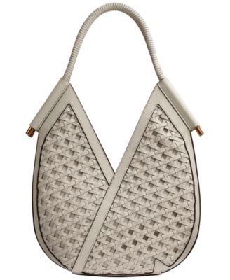 Baldwin Woven Grommet Shoulder Bag