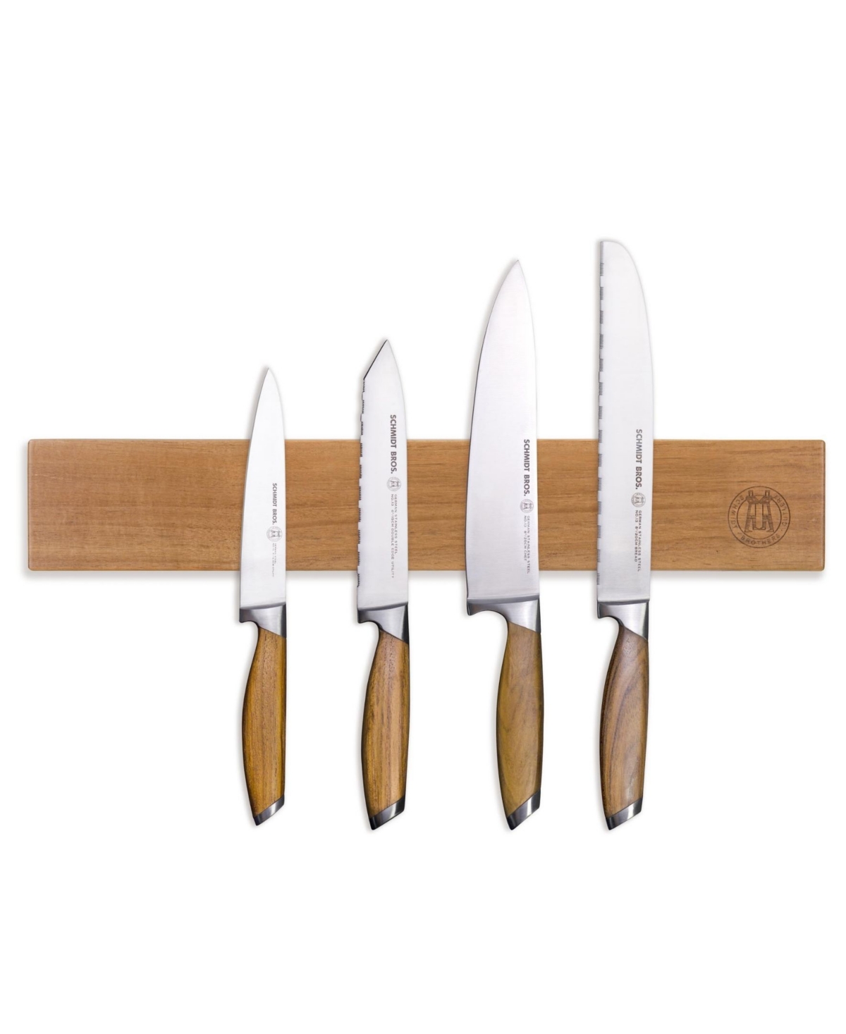 Schmidt Brothers Acacia 18" Magnetic Wall Bar In Brown