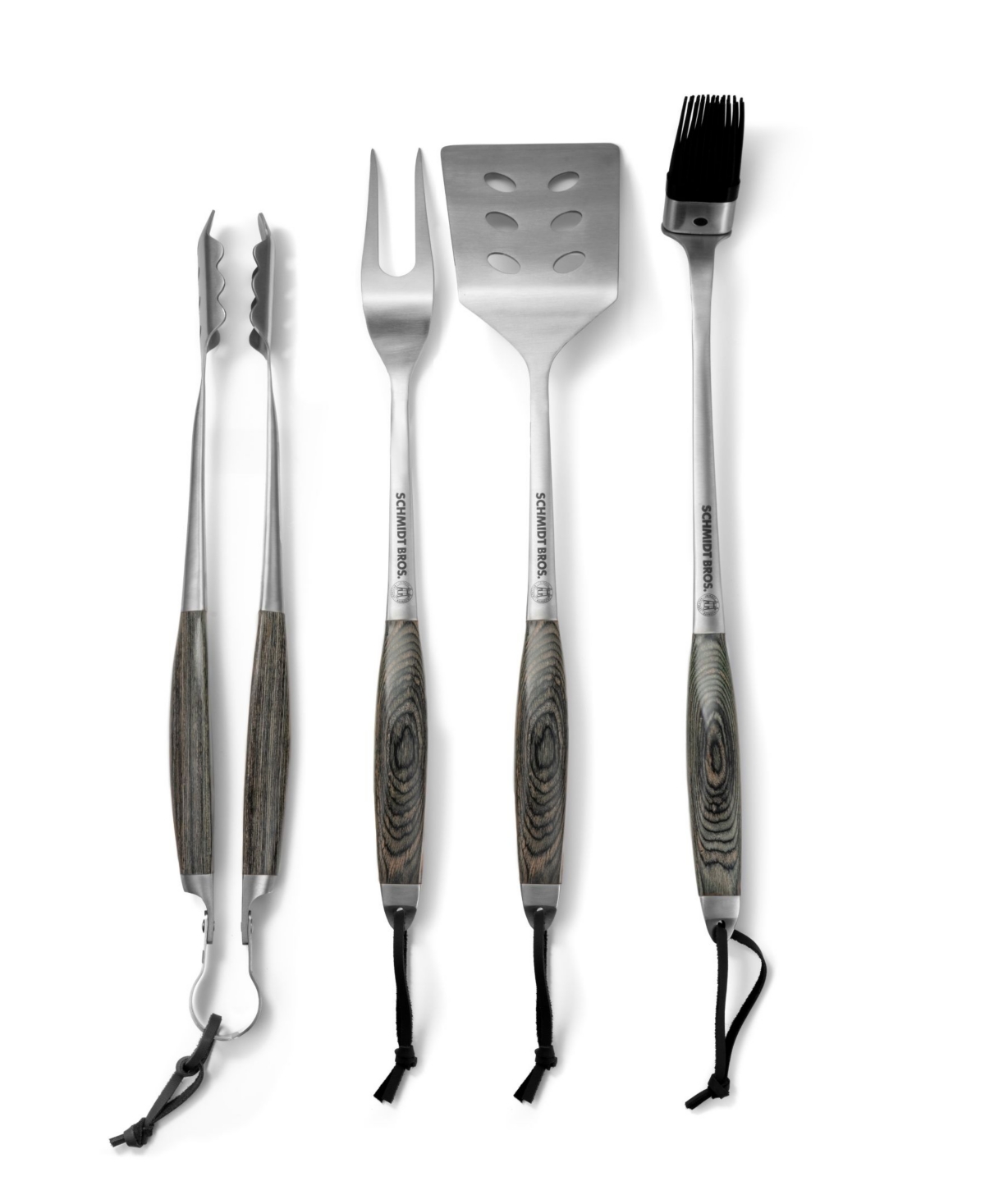 Schmidt Brothers Bonded Ash 4-pc. Grill Set In Black