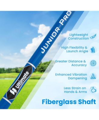 Outdoor Recreation & Sports Gear  Junior #7 Iron for Kids with Fiberglass Shaft and Headcover-Blue