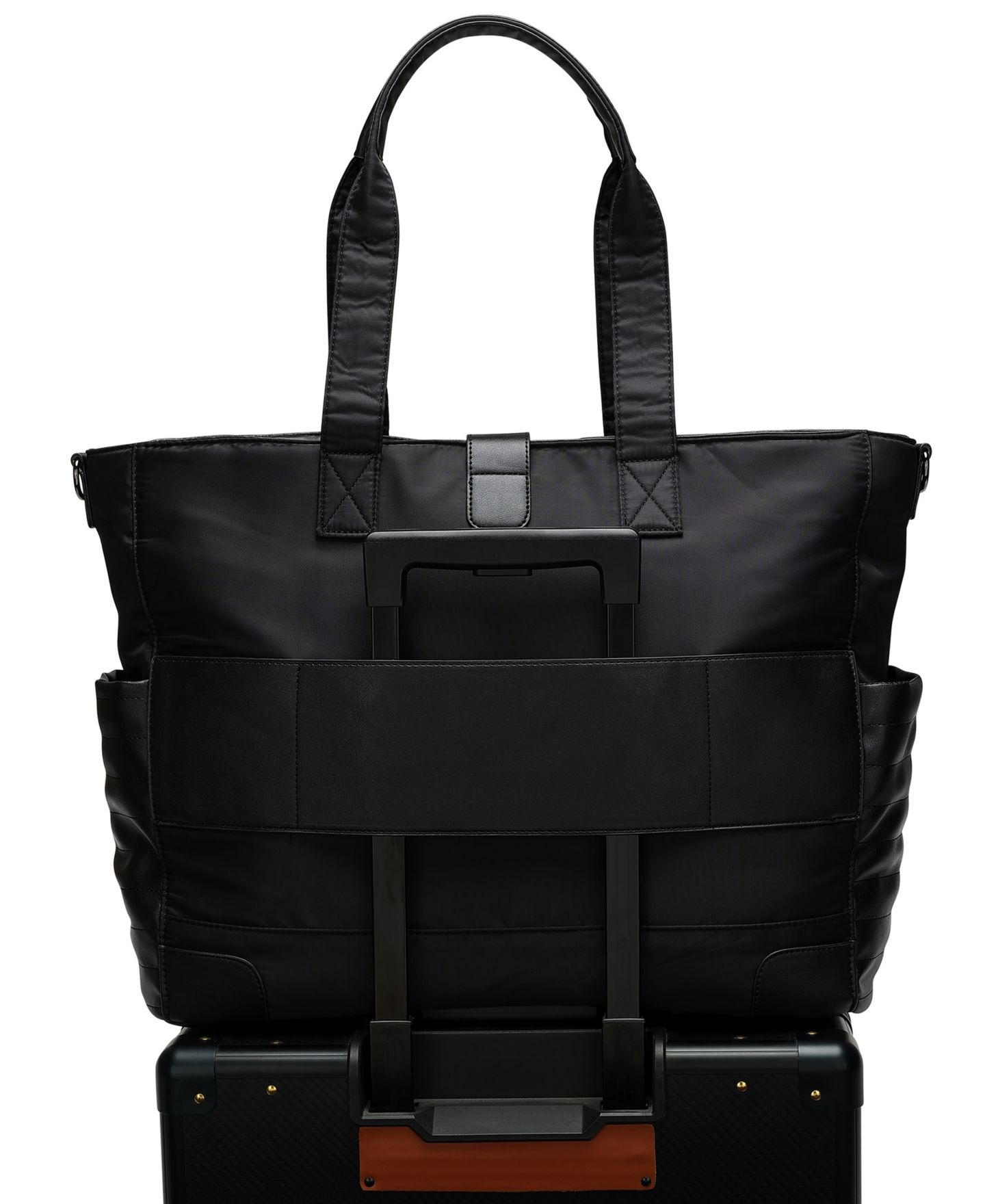 Сумка ELLE Voyage 14.5" Twill and Faux Leather Weekender, цвет: Чёрный — фото 9