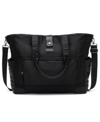 Voyage 14.5" Twill and Faux Leather Weekender Tote Bag