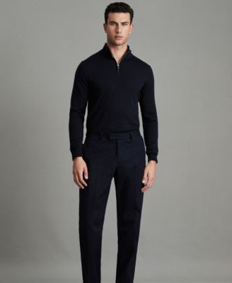 Men's Merino Wool Half-Zip Funnel Neck Sweater