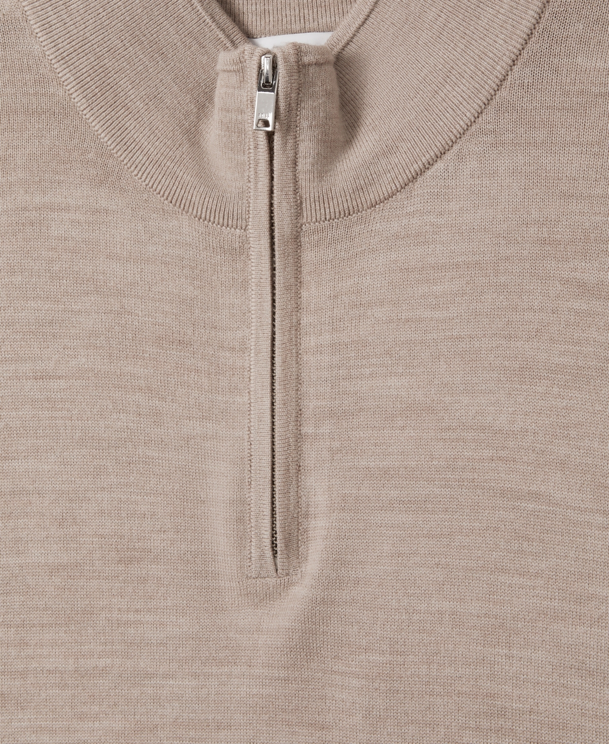 Reiss Men's Merino Wool Half-zip Funnel Neck Sweater In Gray