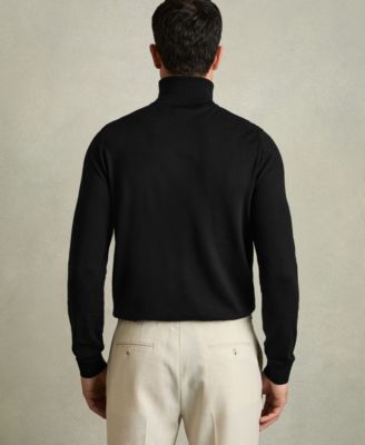 Men's Slim Fit Merino Wool Roll Neck Sweater