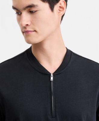 Men's Short-Sleeve Mercerized Cotton Baseball Polo Shirt, Macy's Exclusive