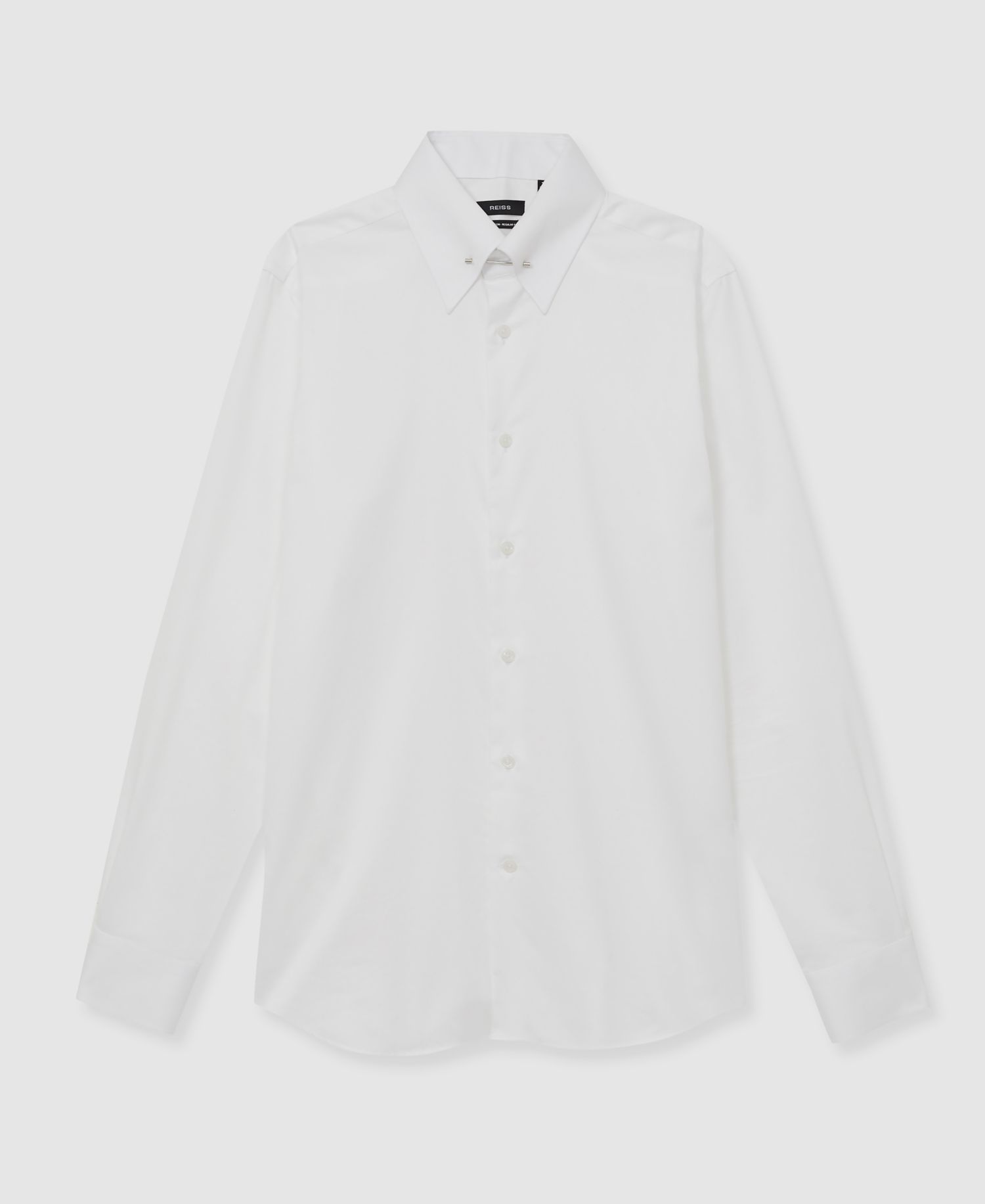 Men's Caldwell Regular-Fit Cotton Pin-Collar Shirt
