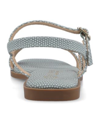 Women's Brianna Asymmetrical Strappy Flat Sandals